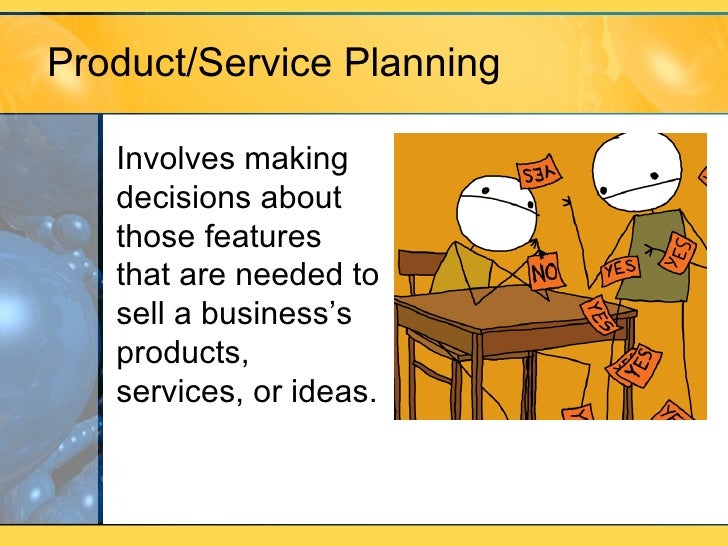 product and service planning