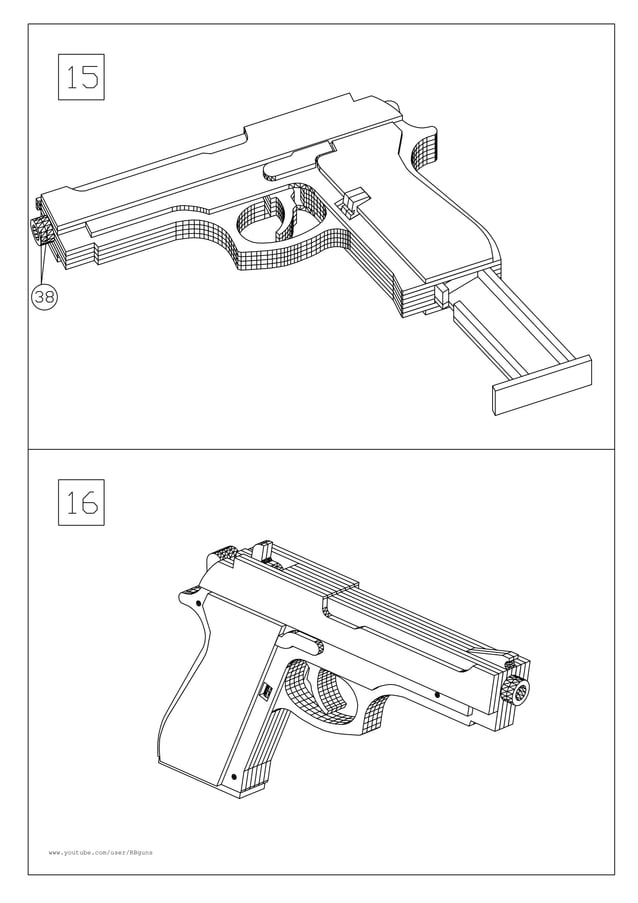 M9 rubber band gun