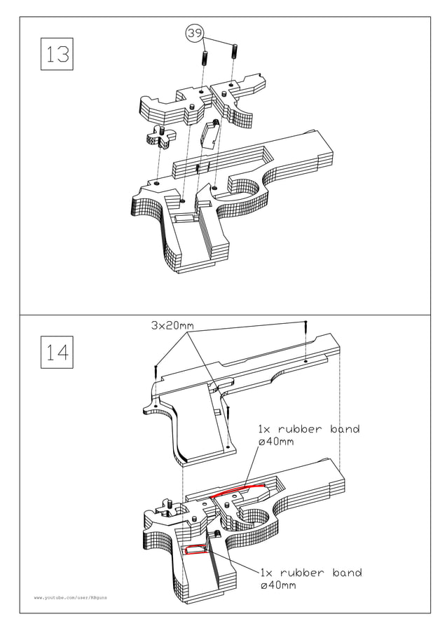 M9 rubber band gun