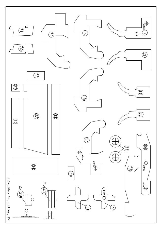 M9 Rubber Band Gun