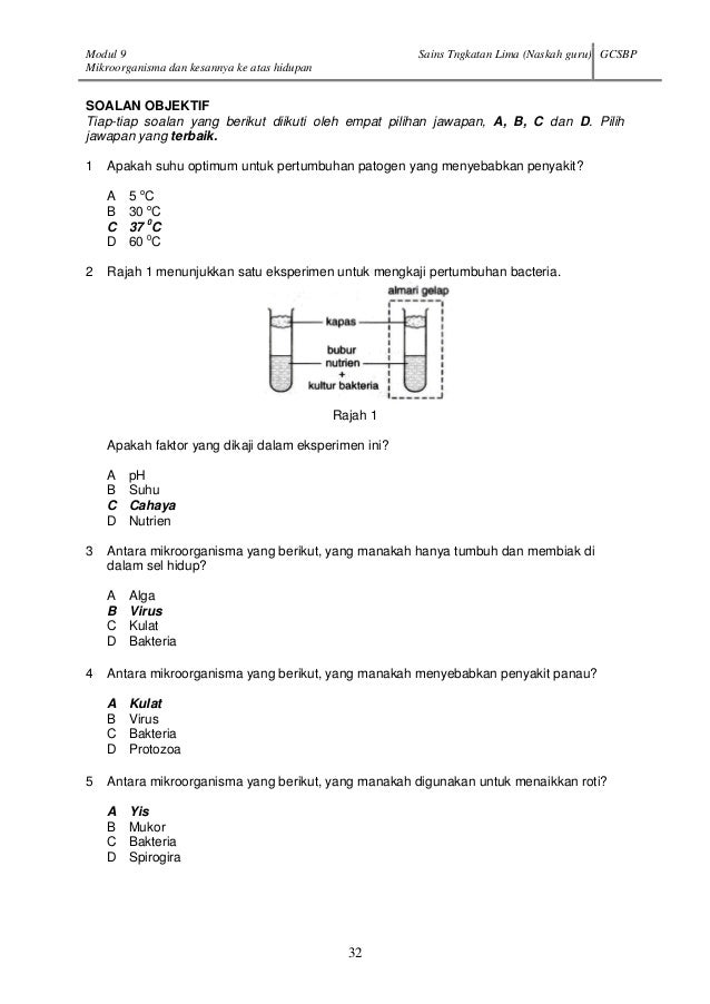 Contoh Soalan Dan Jawapan Kimia Tingkatan 4 - Malacca s
