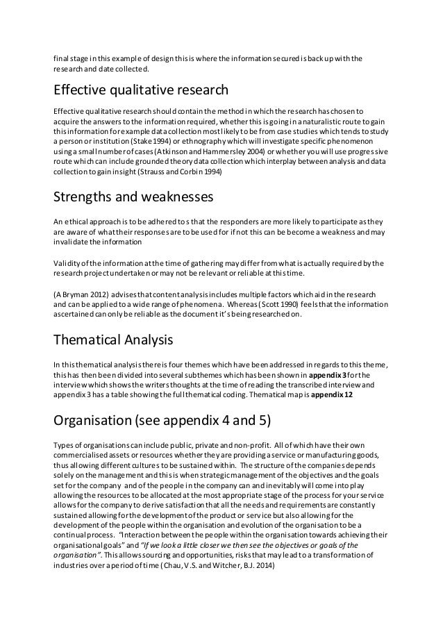 Qualitative Analysis Report