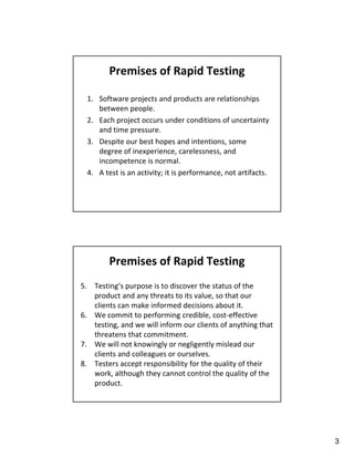 A Rapid Introduction to Rapid Software Testing | PDF