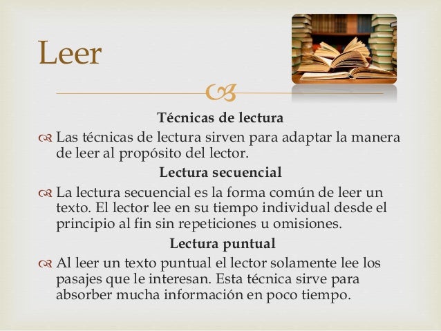 Tecnica de Lectura