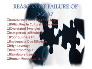 MERGERS AND AQUISITIONS | PPTX