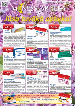 Meness Aptieka Aktuali 07.05.13 - 31.05.13