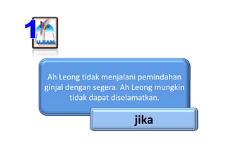 Ah Leong tidak menjalani pemindahan 
 Ah Leong tidak menjalani pemindahan
ginjal dengan segera. Ah Leong mungkin 
        ...