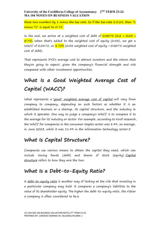 Local Business Scale Notes FUNDAMENTAL BUSINESS VALUATION NOTES.docx