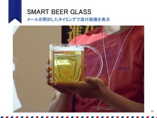 SMART BEER GLASS
20
メールを開封したタイミングで添付画像を表示
 