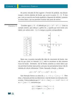 unidades 5 e 6 Exercícios Suplementares
Na Unidade 3, mostramos que Q é enumerável, isto é, pode ser posto em
correspondência biunívoca com N. O objetivo deste exercício é mostrar
que A é também enumerável.
Para isto, antes, será preciso provar as duas propriedades de conjuntos
enumeráveis a seguir.
(i) A reunião de uma família enumerável de conjuntos nitos ou enu-
meráveis é um conjunto enumerável.
(ii) O produto cartesiano de uma família nita de conjuntos enumeráveis
é um conjunto enumerável.
Sugestão: Para provar essas propriedades, inspire-se na prova de que Q
é enumerável, dada na Unidade 3.
Em seguida, faça o que se pede abaixo.
(a) Para cada n ∈ N, considere Pn o conjunto dos polinômios com
coecientes inteiros e grau menor ou igual a n (incluindo o polinômio
nulo). Mostre que existe uma função bijetiva entre Pn e o produto
cartesiano Zn+1
.
(b) Com base no item anterior, mostre que o conjunto Z[x], dos polinô-
mios com coecientes inteiros, é enumerável.
(c) Para cada polinômio p ∈ Z[x], considere Rp, o conjunto das raízes
reais de p. Observando que A =
p∈Z[x]
Rp , use o item anterior para
concluir que A é enumerável.
4. Da mesma forma que expressamos um número real qualquer na base 10,
podemos encontrar expressões em relação a uma base β ∈ N, com β ≥ 2,
qualquer. Dizemos que um número α ∈ R está expresso na base β se ele
é escrito na forma:
α = a0 +
+∞
n=1
an β−n
em que a0 ∈ Z e os an são dígitos entre 0 e β − 1.
(a) Em uma base β, qualquer, é verdade que um número é racional se,
e somente se, admite representação nita ou periódica?
18
 