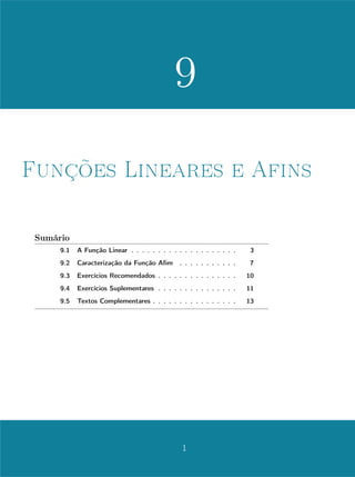 Unidade 7Desigualdades, Intervalos e Valor Absoluto
obter um valor aproximado de x/y? Qual o grau de precisão encontrado
no caso do quociente?
7. Considere todos os intervalos da forma 0, 1
n
. Existe um número comum
a todos estes intervalos? E se forem tomados os intervalos abertos?
7.6 Exercícios Suplementares
1. Prove que se a, x e y são números reais tais que
a ≤ x ≤ a +
y
n
,
para todo n ∈ N, então x = a.
2. Verdadeiro ou falso? Justique a resposta dada:
(a) x  7 implica |x|  7;
(b) Não existe x ∈ R tal que |x − 3| = |x − 4|;
(c) Para todo x ∈ R, existe y  0 tal que |2x + y| = 5.
3. Resolva a inequação
1
2x + 1

1
1 − x
.
11
 