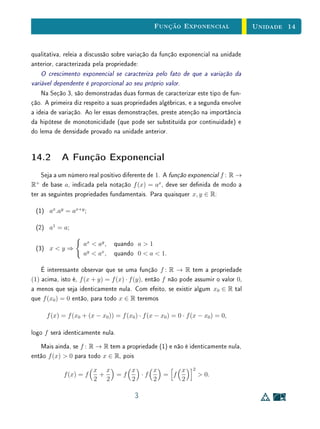 11
1
Função Quadrática -
Aplicações
Sumário
11.1 Introdução . . . . . . . . . . . . . . . . . . . . . . . 2
11.2 Uma Propriedade Notável da Parábola . . . . . . . 2
11.3 O Movimento Uniformemente Variado . . . . . . . . 8
11.4 Exercícios Recomendados . . . . . . . . . . . . . . . 11
11.5 Exercícios Suplementares . . . . . . . . . . . . . . . 12
 