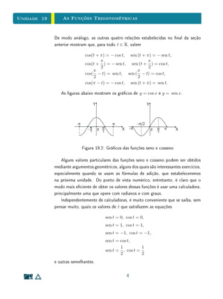 15
1
Função Logarítmica
Sumário
14.1 Introdução . . . . . . . . . . . . . . . . . . . . . . . 2
14.2 A Função Exponencial . . . . . . . . . . . . . . . . . 3
14.3 Caracterização da Função Exponencial . . . . . . . 7
14.4 Funções Exponenciais e Progressões . . . . . . . . . 9
14.5 Textos Complementares . . . . . . . . . . . . . . . . 12
 