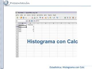 Histograma con Calc 