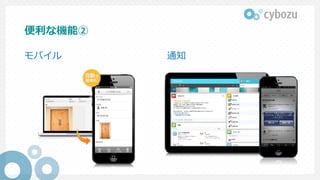 便利な機能②
モバイル 通知
 
