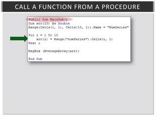 CALL A FUNCTION FROM A PROCEDURE

 