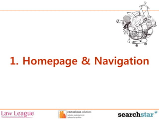 1. Homepage & Navigation 
 