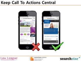 Keep Call To Actions Central 
 