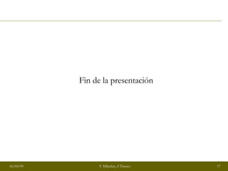 Fin de la presentación 
