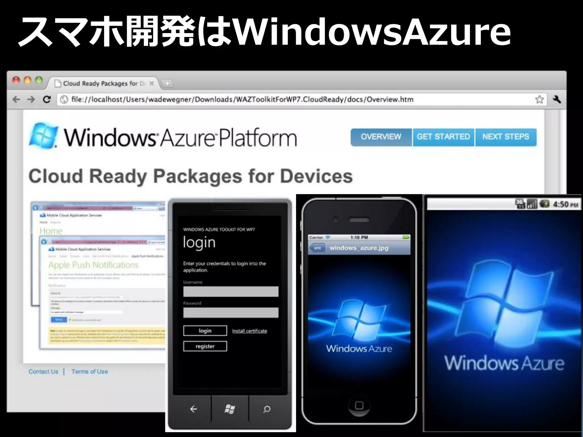スマホ開発はWindowsAzure
 