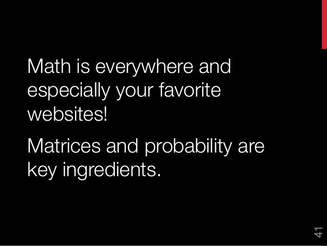 Math behind online dating