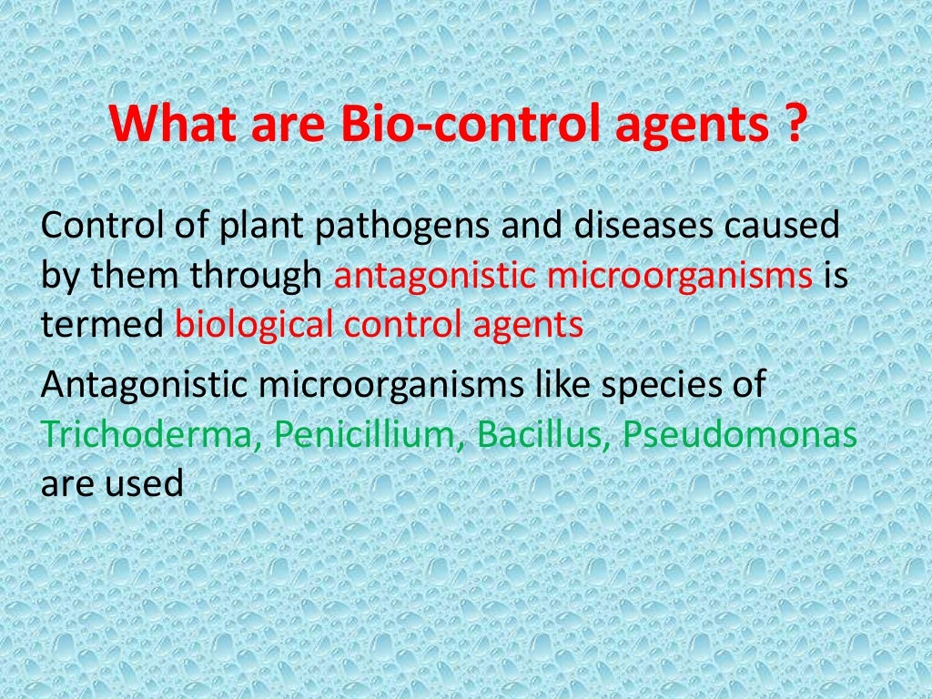 Biocontrol agents
