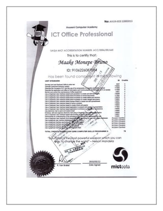 Mr Maake Monepe Bruno