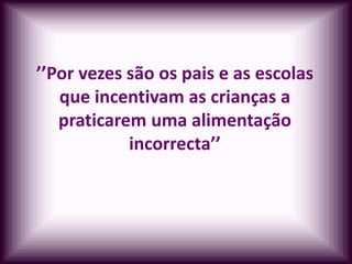 Alimentação / Diabetes