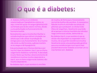 Alimentação / Diabetes