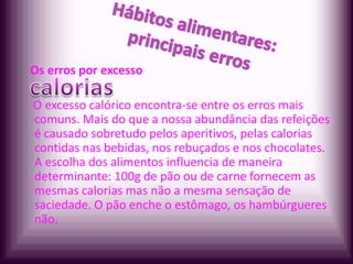 Alimentação / Diabetes