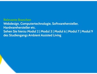 Berufsbilder im Bereich Ambient Assisted Living