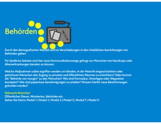 Berufsbilder im Bereich Ambient Assisted Living