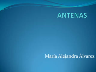 ANTENAS María Alejandra Álvarez 