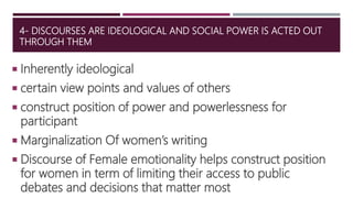 the shift to discourse the discursive construction of gendered ...