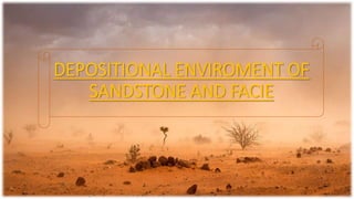 DEPOSITIONAL ENVIROMENT OF
SANDSTONE AND FACIE
 