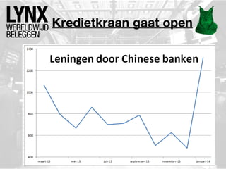 Kredietkraan gaat open

 