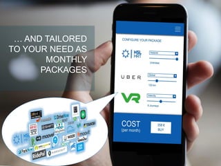 … AND TAILORED
TO YOUR NEED AS
MONTHLY
PACKAGES
 