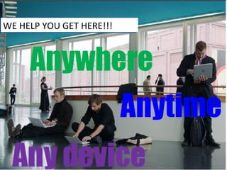 WE HELP YOU GET HERE!!! 