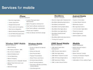 Services  for  mobile 