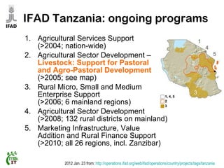 Report of a MilkIT scoping mission to Tanzania, August 2011