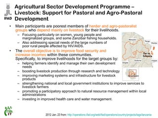 Report of a MilkIT scoping mission to Tanzania, August 2011