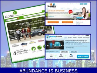 ABUNDANCE IS BUSINESS
 