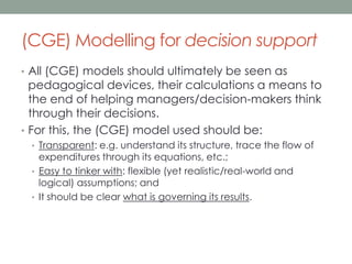 Cge Modelling Example Maastricht mba cge | PPTX