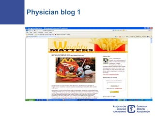 Physician blog 1
 