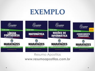 EXEMPLO 
Resumo Apostilas 
www.resumoapostilas.com.br 
 