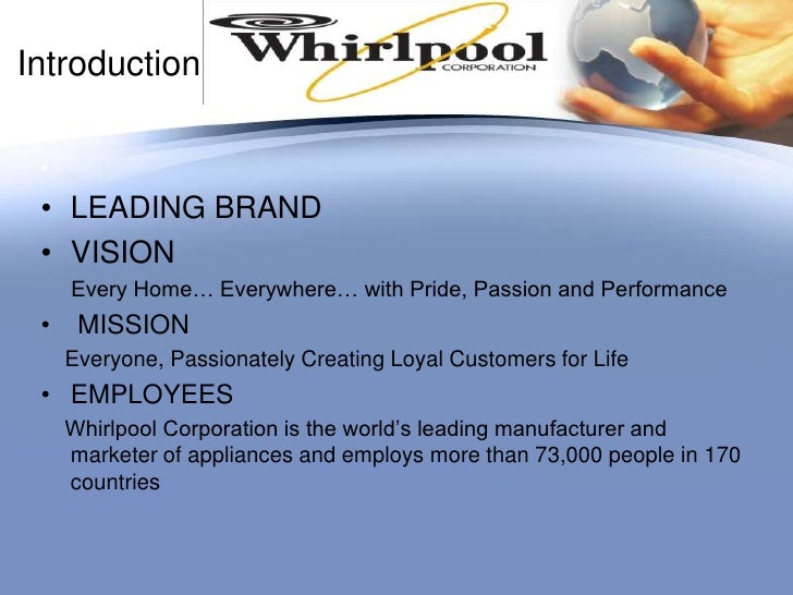 Training program in Whirlpool corporation