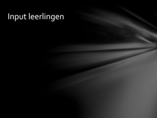 Input leerlingen
 