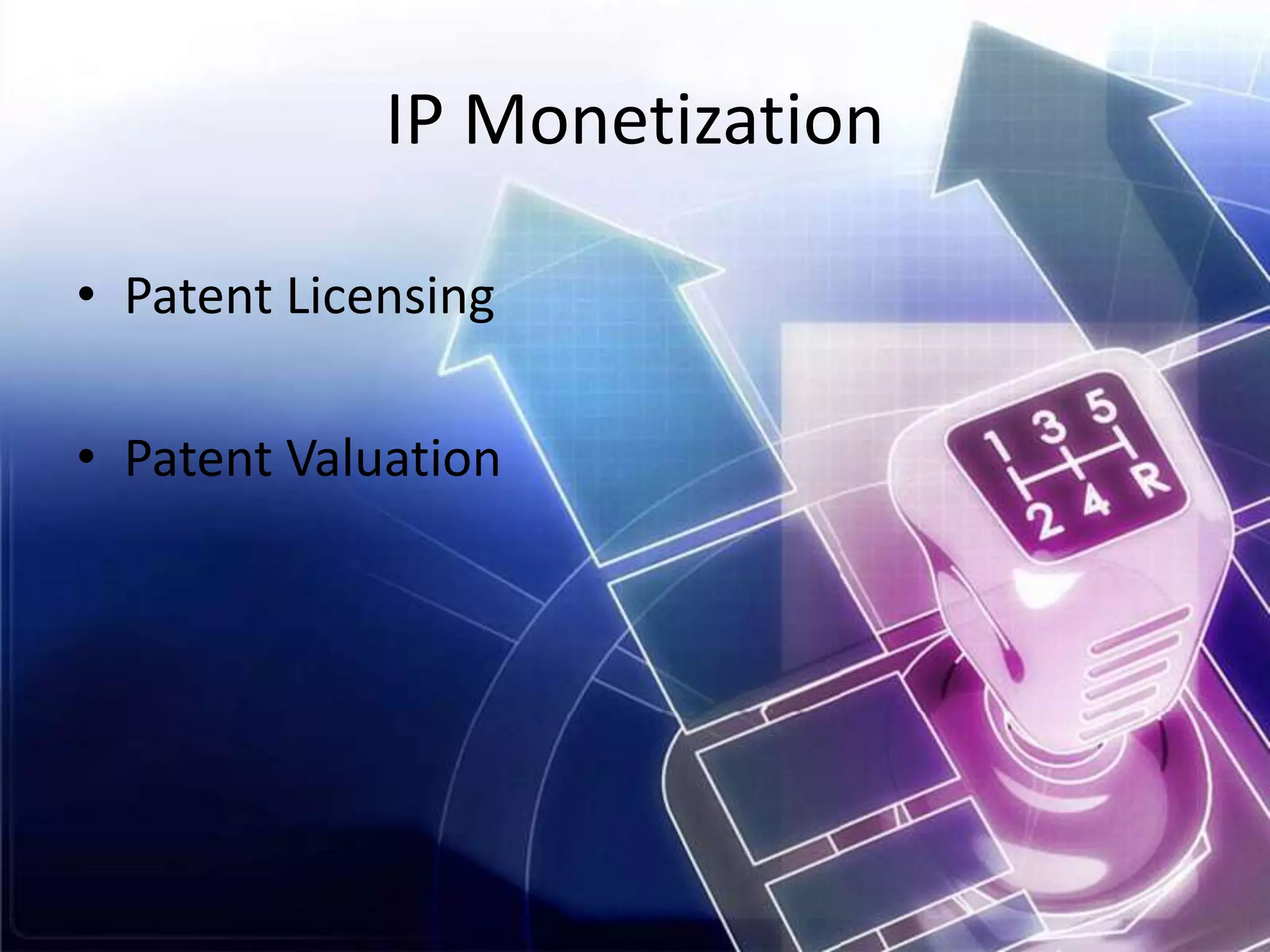 IP MonetizationPatent LicensingPatent Valuation