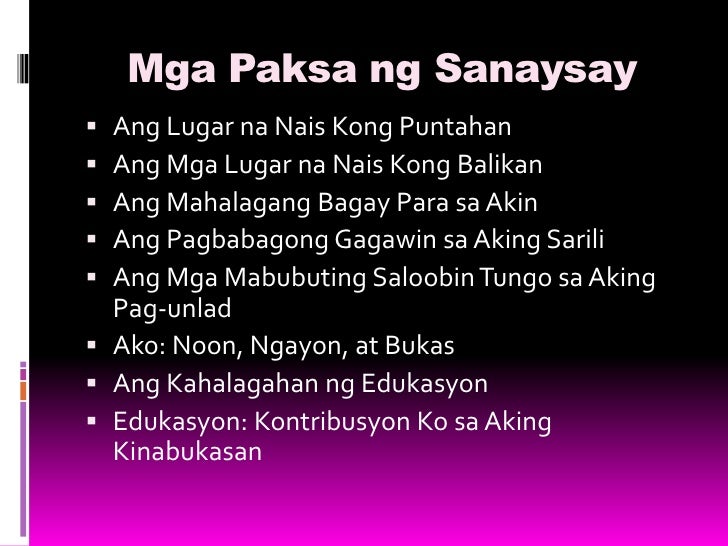 Kahapon, ngayon at bukas setting image