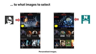 Personalized images.
... to what images to select
 